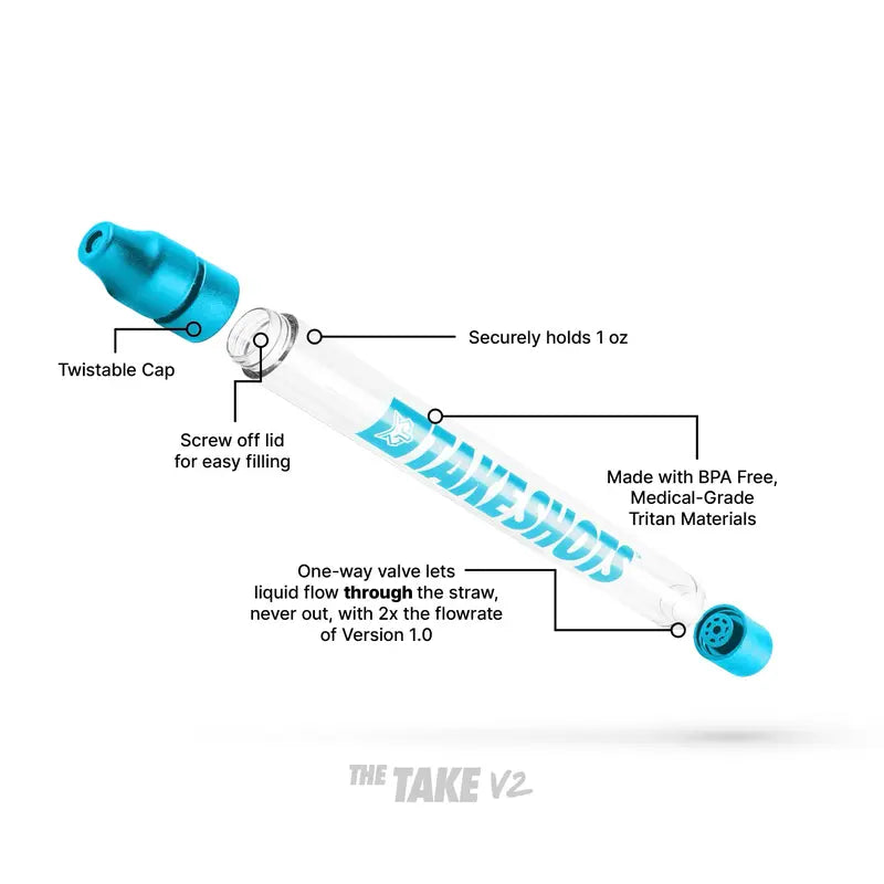 The Take V2 1 PC Portable Plastic Straw for Bitter Liquids